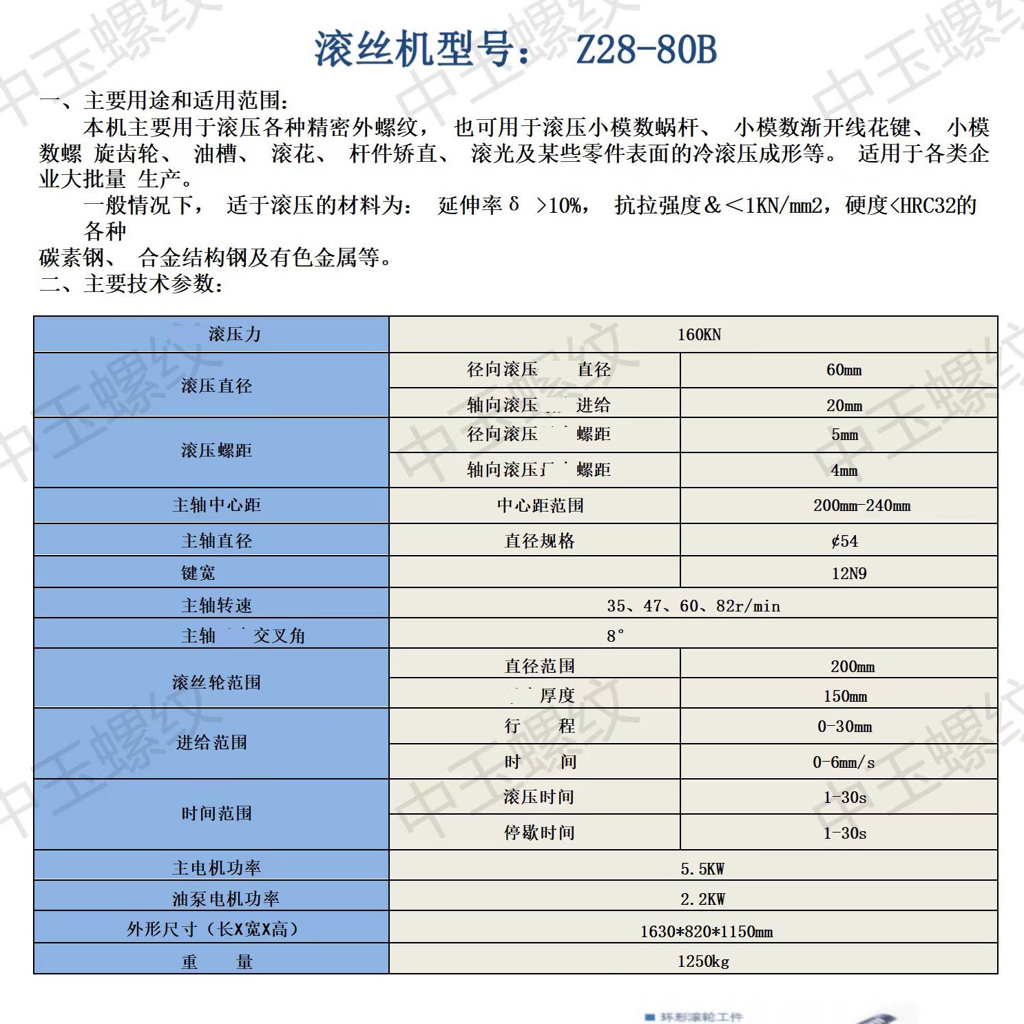 厂家直销Z28-B型螺纹滚丝机滚丝轮搓丝板模具图2